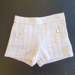 Janie and Jack Girls Boucle Adjustable Waist Fully Lined Shorts Size 4 NWT